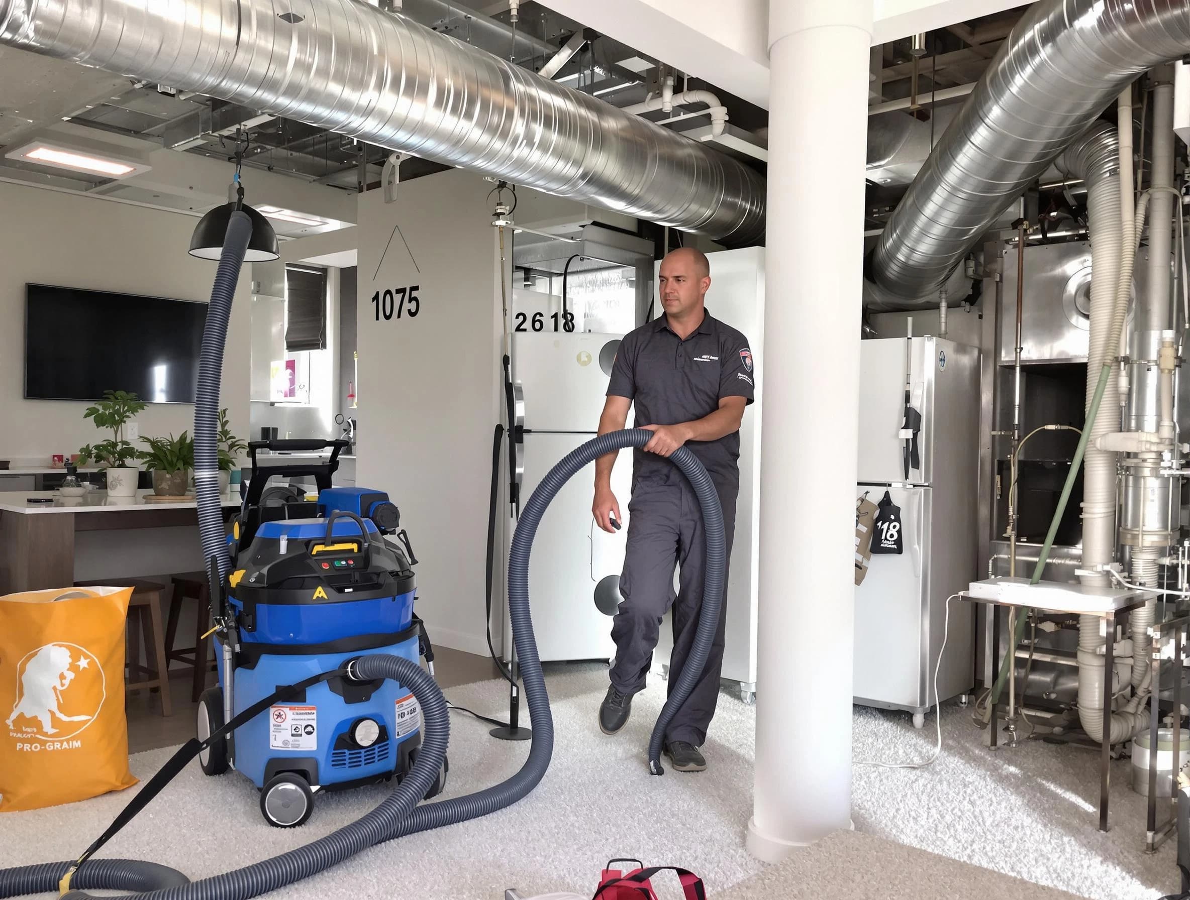 Mesa Air Duct Cleaning expert performing detailed indoor duct cleaning for improved air quality in Mesa