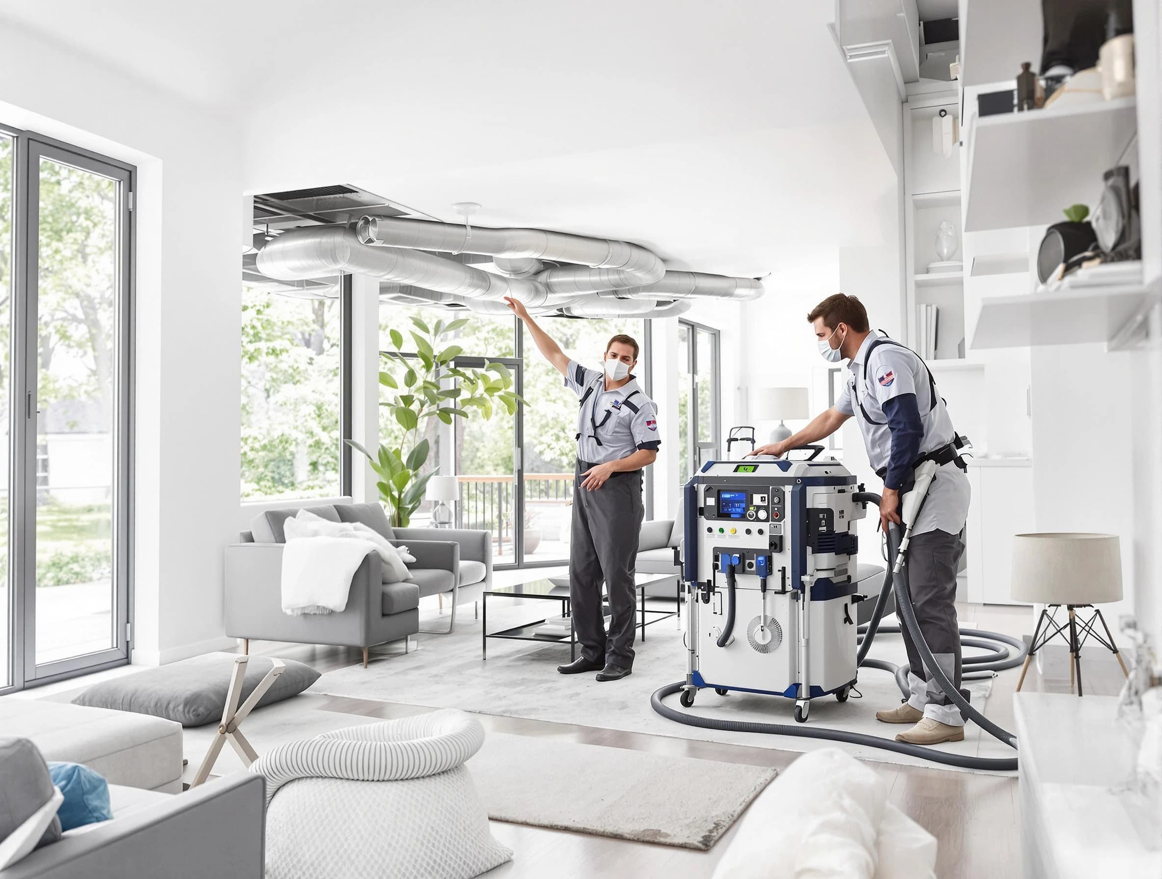 Mesa Air Duct Cleaning professional conducting pure air duct cleaning with state-of-the-art equipment in Mesa