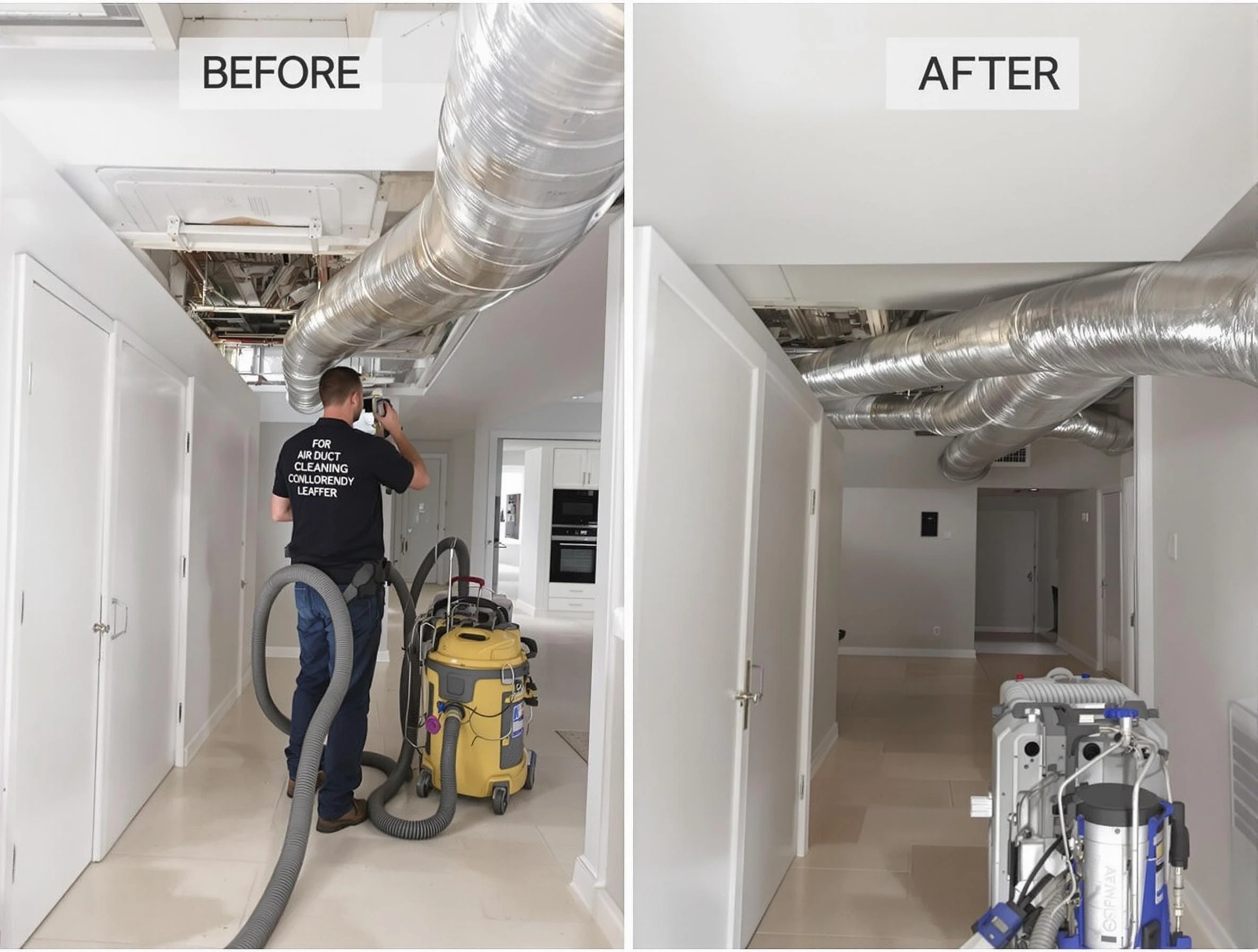 Mesa Air Duct Cleaning professional performing thorough air duct cleaning in Mesa