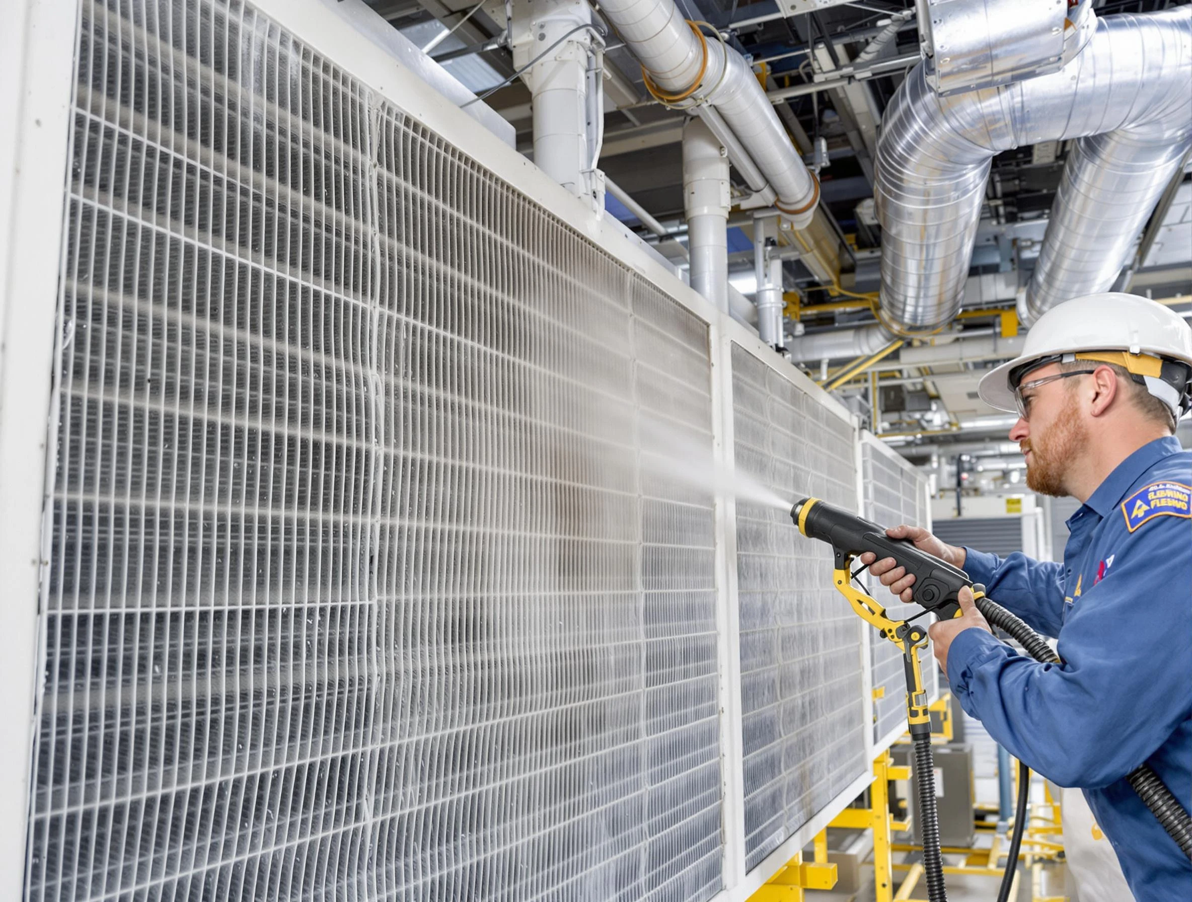 Professional commercial coil cleaning by Mesa Air Duct Cleaning in Mesa